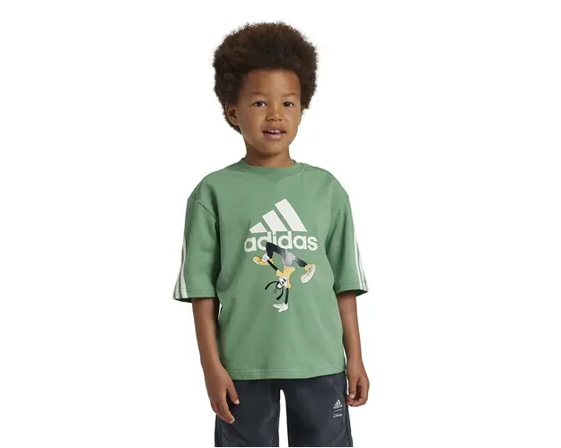 adidas tricou copii x Disney culoarea verde, cu imprimeu, IW0668