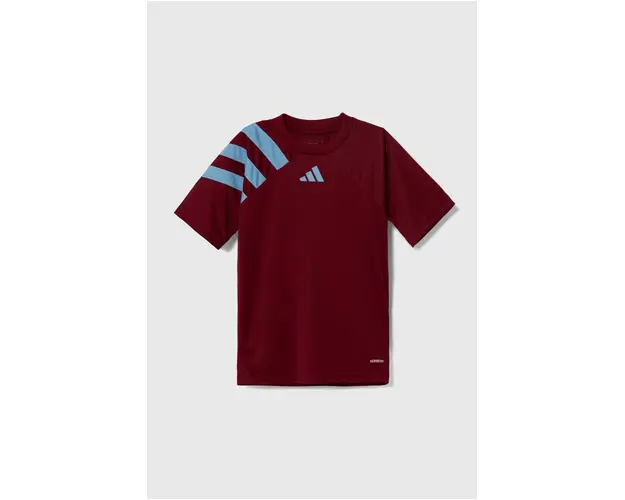 adidas Performance tricou copii FORTORE23 JSY Y culoarea bordo, cu imprimeu, IT5651