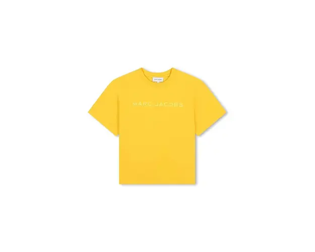 Marc Jacobs tricou de bumbac pentru copii culoarea galben, cu imprimeu, W60317