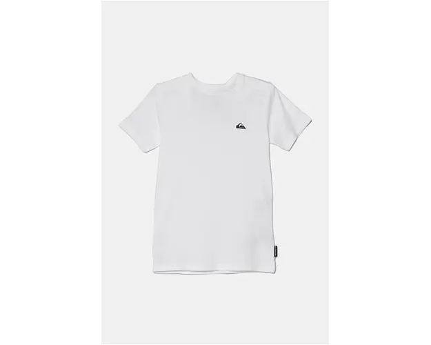 Quiksilver tricou de bumbac pentru copii BASIC SS TEE culoarea alb, neted, EQBZT04746
