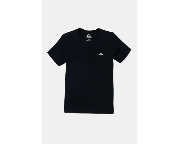 Quiksilver tricou de bumbac pentru copii BASIC SS TEE culoarea albastru marin, neted, EQBZT04746