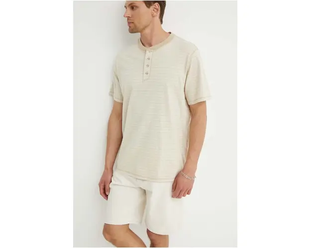 Levi's polo de bumbac culoarea bej, modelator, A7198