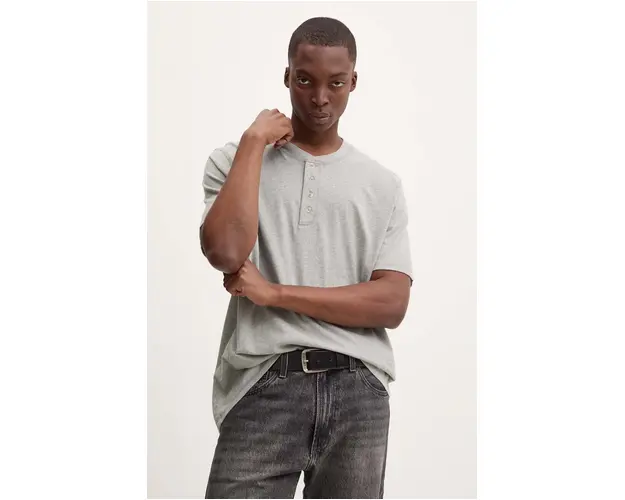 Levi's polo de bumbac culoarea gri, modelator, A7198