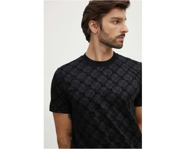 Joop! tricou din bumbac barbati, culoarea negru, modelator, 30042885