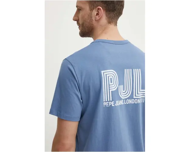 Pepe Jeans tricou din bumbac AARON barbati, cu imprimeu, PM509426