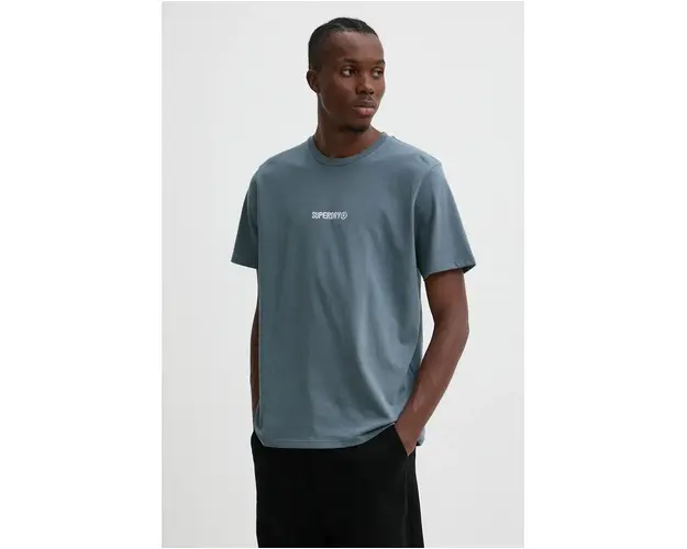 Superdry tricou din bumbac barbati, cu imprimeu, M1012028A-9VC