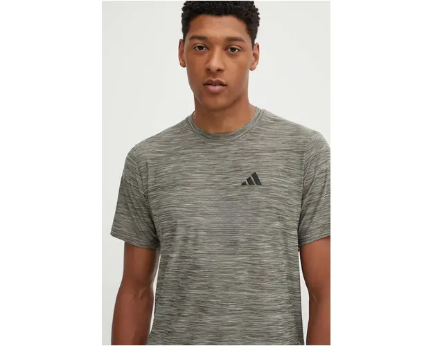 adidas Performance tricou de antrenament Train Essentials culoarea verde, modelator, IW3363