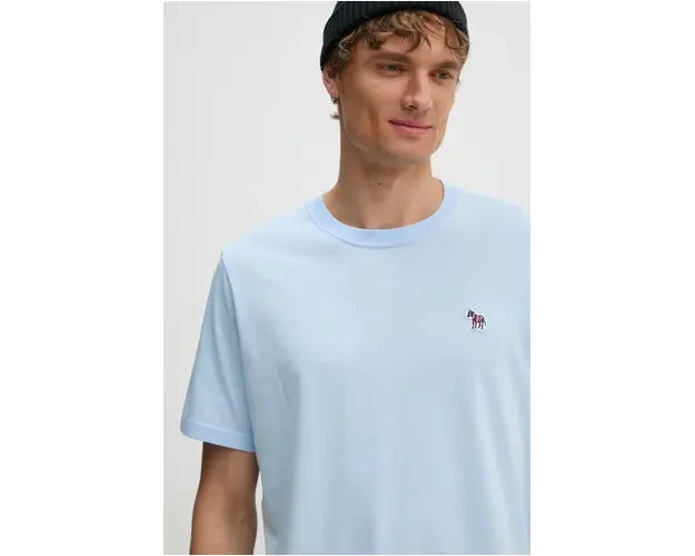 PS Paul Smith tricou din bumbac barbati, neted, M2R.011R.KZEBRA