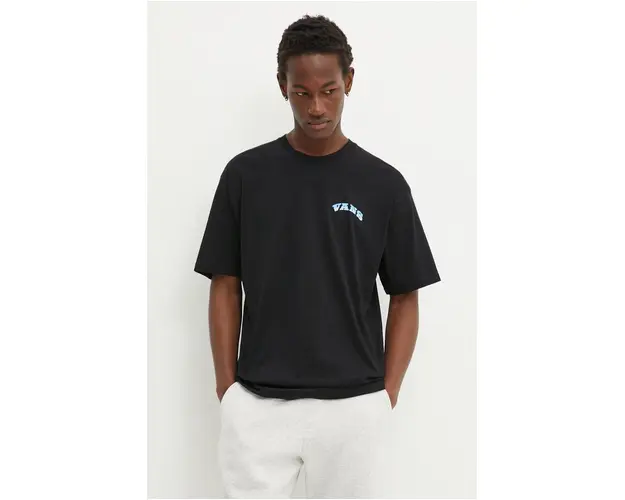 Vans tricou din bumbac barbati, culoarea negru, cu imprimeu, VN000KHTBLK1