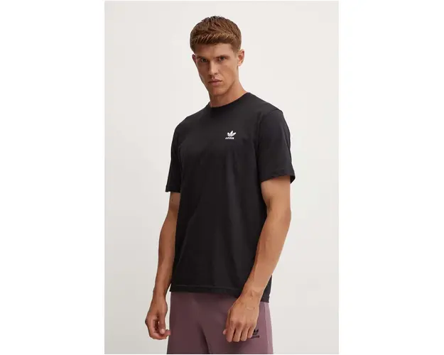 adidas Originals tricou din bumbac barbati, culoarea negru, neted, IW5787