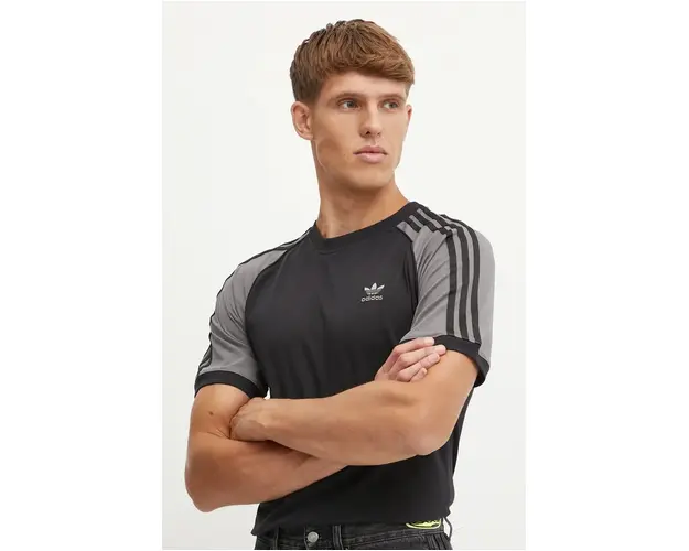 adidas Originals tricou din bumbac barbati, culoarea negru, modelator, IW5818