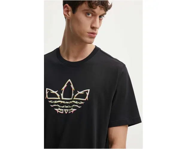 adidas Originals tricou din bumbac Pride x Pabllo Vittar barbati, culoarea negru, cu imprimeu, IZ4896