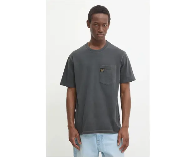 Superdry tricou din bumbac barbati, culoarea gri, neted, M1012079A-AFB