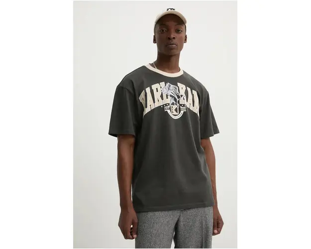 Karl Kani tricou din bumbac barbati, culoarea gri, cu imprimeu, 60300106