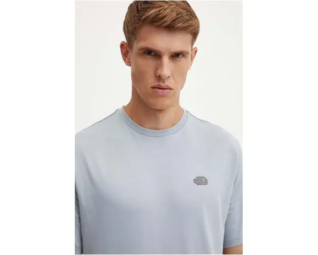 The North Face tricou din bumbac Natural Dye Tee barbati, culoarea gri, cu imprimeu, NF0A89CX9OW1