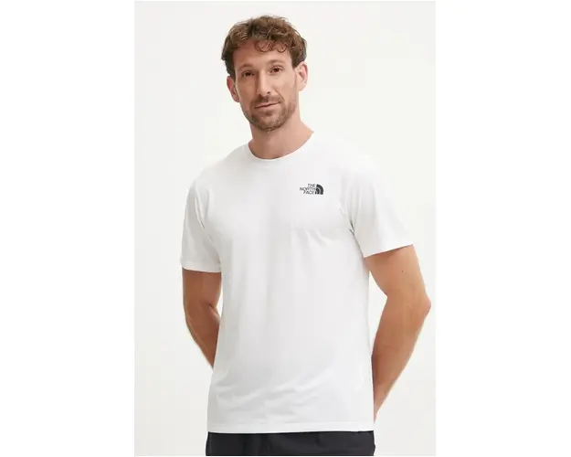 The North Face tricou sport 24/7 culoarea alb, neted, NF0A894BFN41