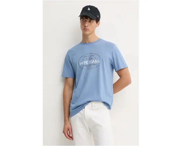 Pepe Jeans tricou din bumbac ANDER barbati, cu imprimeu, PM509621