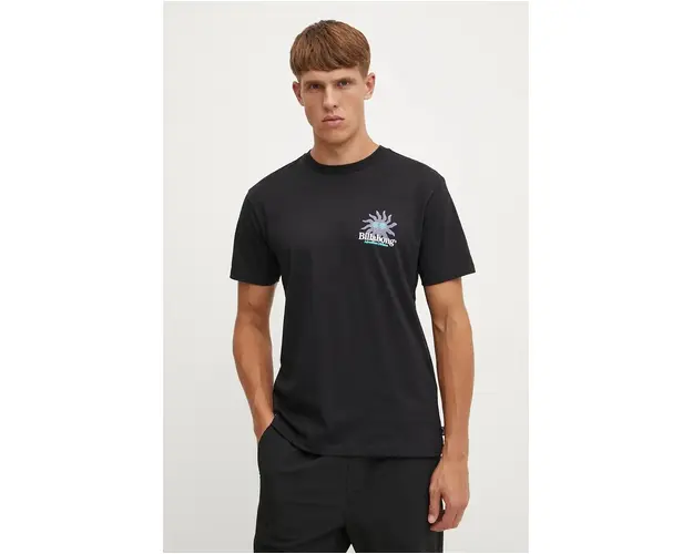 Billabong tricou Up Rise barbati, culoarea negru, cu imprimeu, ABYZT02473