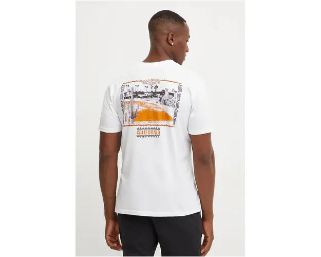 Billabong tricou din bumbac Dreamy Place barbati, culoarea alb, cu imprimeu, EBYZT00192