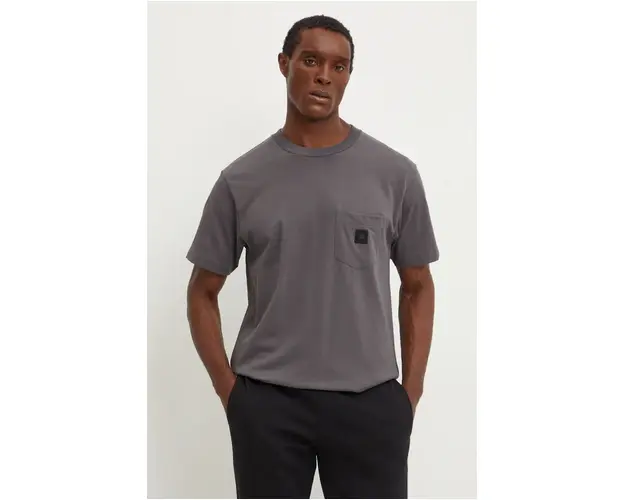 DC tricou din bumbac DC 1994 barbati, culoarea gri, neted, ADYKT03246