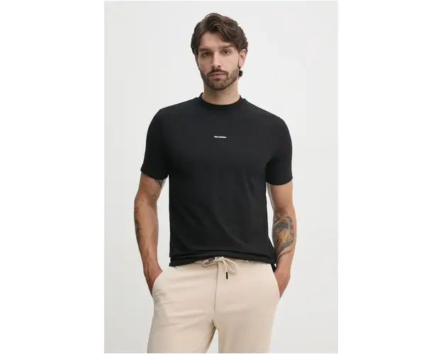 Karl Lagerfeld tricou barbati, culoarea negru, cu imprimeu, 544221.755053