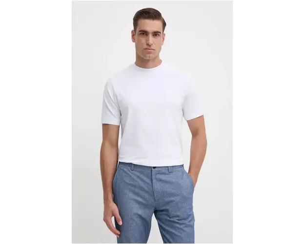 Karl Lagerfeld tricou barbati, culoarea alb, cu imprimeu, 544221.755055