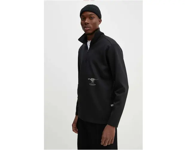 G-Star Raw bluza barbati, culoarea negru, cu imprimeu, D25081-D560