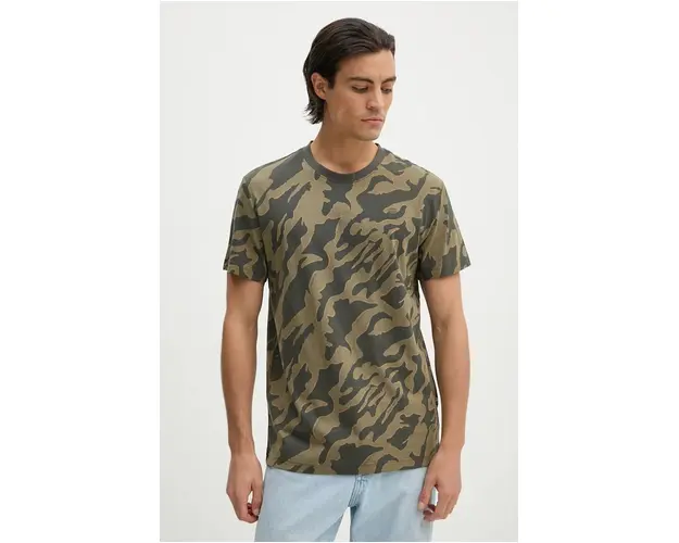 G-Star Raw tricou din bumbac barbati, culoarea verde, modelator, D25082-C334