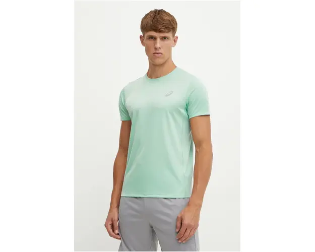 Asics tricou de alergare Core culoarea turcoaz, neted, 2011C341