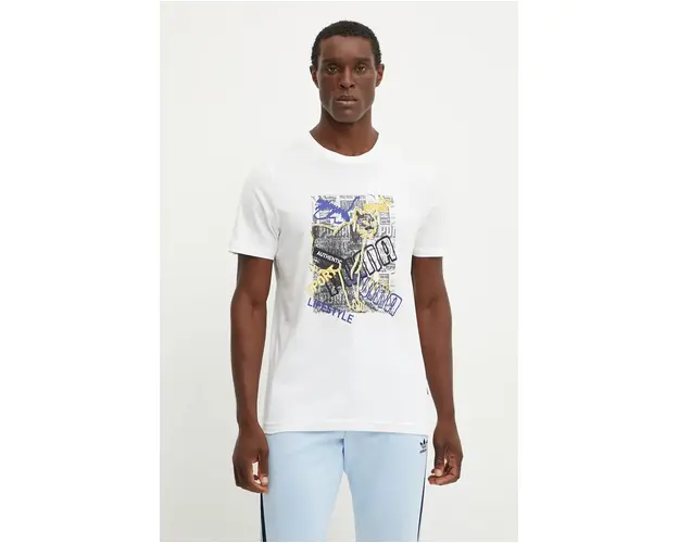 Puma tricou barbati, culoarea alb, cu imprimeu, 683213