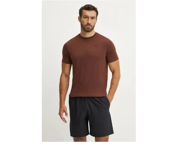 Reebok tricou de antrenament Endure Athlete 2.0 culoarea maro, neted, 100205340