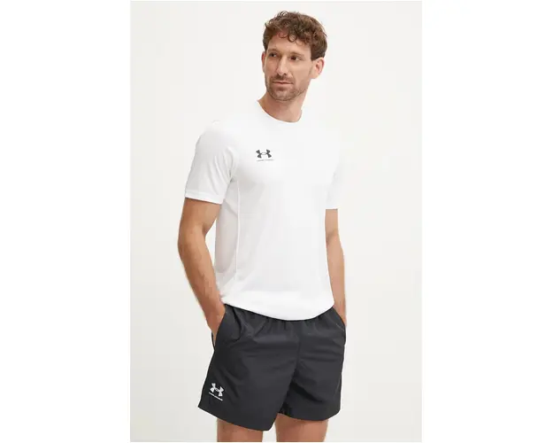 Under Armour tricou de antrenament Challenger culoarea alb, neted, 1379589