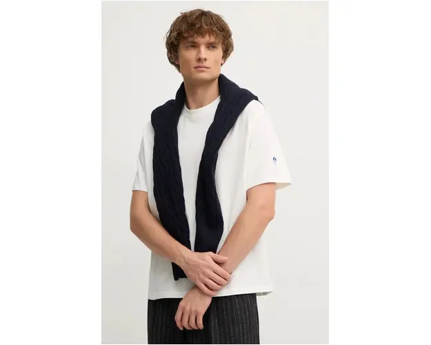 North Sails tricou din bumbac barbati, culoarea bej, neted, 692848