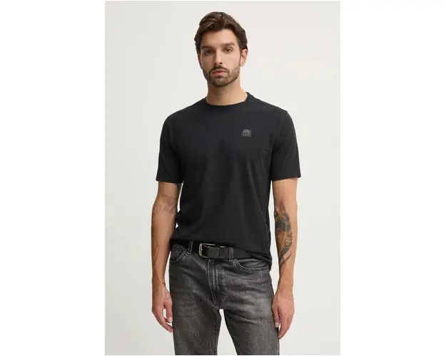 North Sails tricou barbati, culoarea negru, neted, 692860