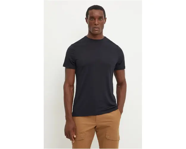 Icebreaker tricou sport Merino 125 Cool-Lite Sphere III culoarea negru, neted, IB0A56ZM0011