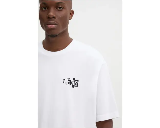 Levi's tricou Levi's Skateboarding barbati, culoarea alb, cu imprimeu, A1005