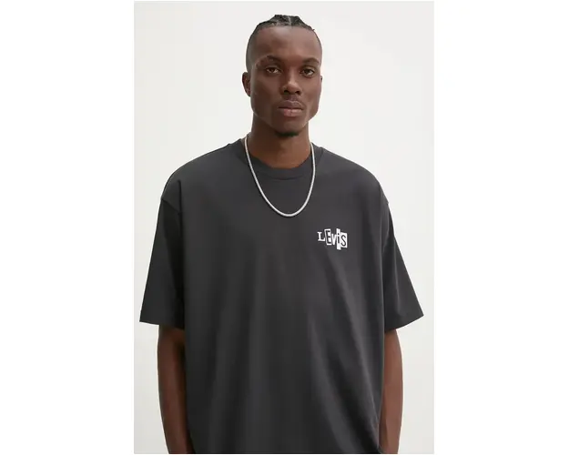 Levi's tricou Levi's Skateboarding barbati, culoarea negru, cu imprimeu, A1005