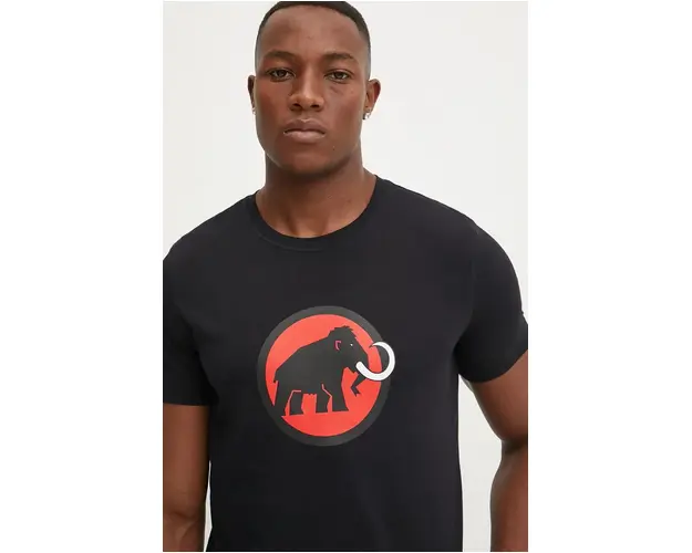 Mammut tricou Core barbati, culoarea negru, cu imprimeu, 1017.05891