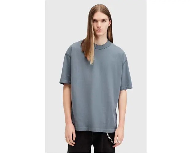 AllSaints tricou din bumbac ISAC SS CREW barbati, neted, M024JB