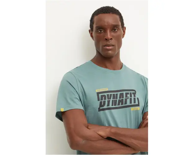 Dynafit tricou Graphic barbati, culoarea verde, cu imprimeu, 08.0000070998