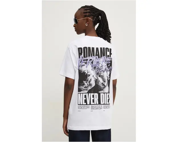 Vertere Berlin tricou din bumbac culoarea alb, cu imprimeu, VER T251