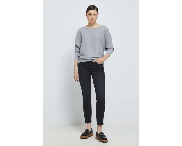 Medicine jeansi femei, culoarea negru