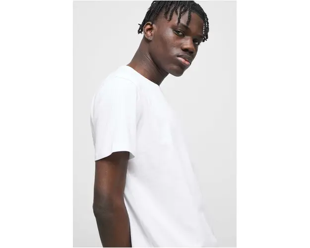 Medicine tricou barbati, culoarea alb, neted