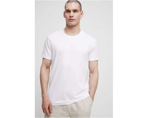 Medicine tricou barbati, culoarea alb, neted