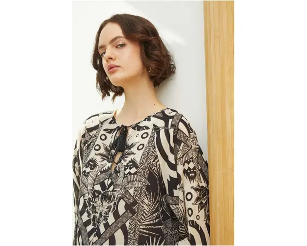 Medicine bluza din bumbac femei, culoarea negru, modelator