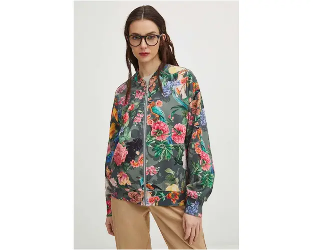 Medicine bluza femei, culoarea verde, modelator