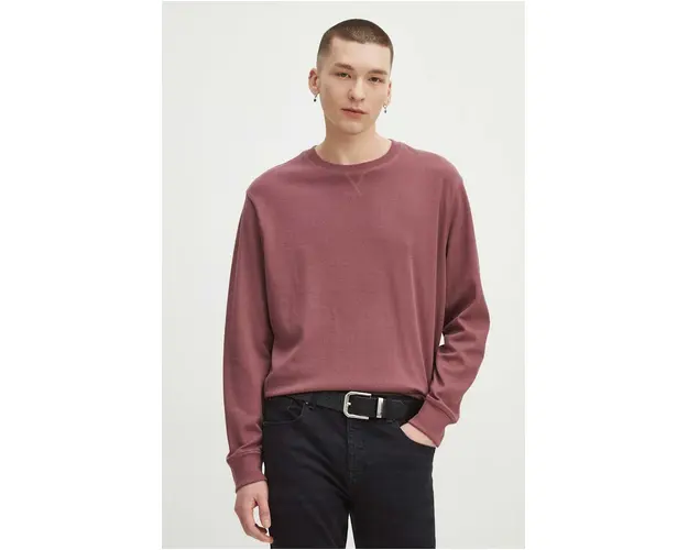 Medicine longsleeve barbati, culoarea roz, neted