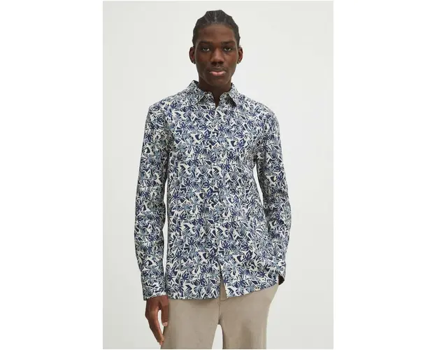 Medicine camasa barbati, cu guler clasic, slim