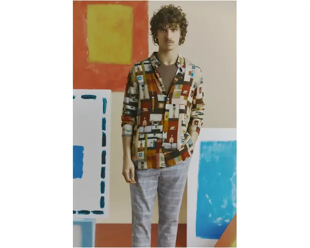 Medicine camasa barbati, cu guler clasic, regular