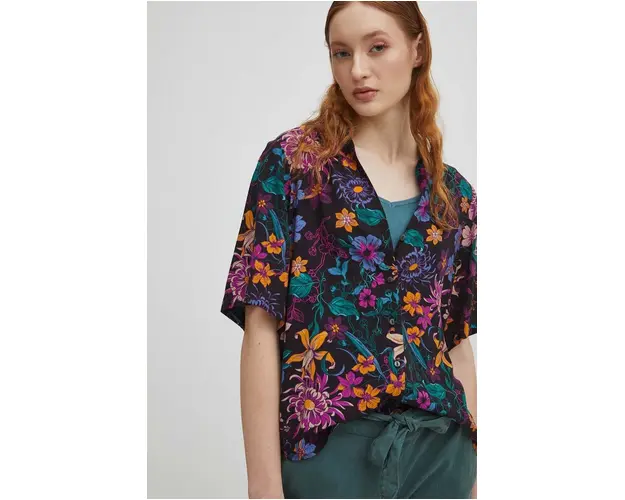 Medicine camasa femei, cu guler clasic, regular